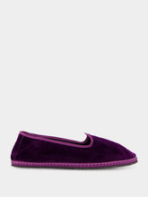 Piedaterre Purple Velvet Furlane Modigliani Slippers