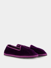 Piedaterre Purple Velvet Furlane Modigliani Slippers