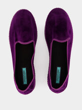 Piedaterre Purple Velvet Furlane Modigliani Slippers