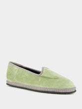 Piedaterre Modigliani Flats in Sage Green Velvet