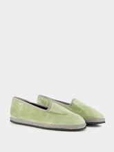 Piedaterre Modigliani Flats in Sage Green Velvet