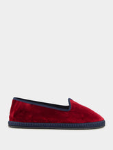 Piedaterre Modigliani Bicolore Flats in Bordeaux Sipario and Blue Velvet