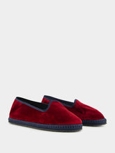 Piedaterre Modigliani Bicolore Flats in Bordeaux Sipario and Blue Velvet
