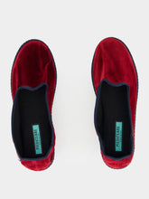 Piedaterre Modigliani Bicolore Flats in Bordeaux Sipario and Blue Velvet