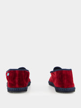 Piedaterre Modigliani Bicolore Flats in Bordeaux Sipario and Blue Velvet