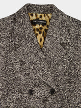 Dolce & Gabbana Grey Double-Breasted Wool Coat