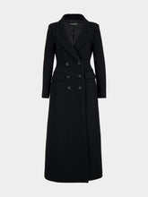 Dolce & Gabbana Black Double-Breasted Wool Coat