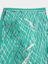 Altuzarra Green Fishnet Silk Maxi Skirt