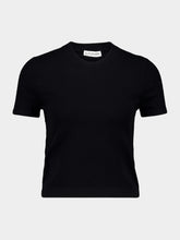 Altuzarra Black Short Sleeve Knit Top