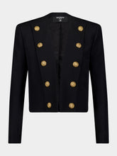 Balmain Fitted Wool Jacket