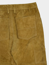 Altuzarra Green Mills Straight-Leg Suede Leather Trousers