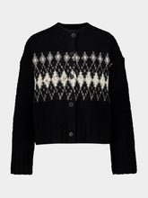 Altuzarra Black Haven Fair Isle Cardigan