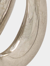 Panconesi Double Moon Silver Hoops