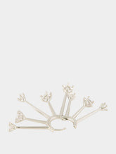 Panconesi Silver Kismet Zircon Hoops