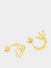 Panconesi Gold Nova Zircon Earrings