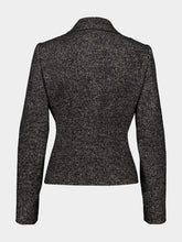 Dolce & Gabbana Grey Dotted Wool Single-Breasted Jacket