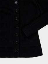Dolce & Gabbana Black Fitted Virgin Wool Single-Breasted Jacket