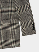Dolce & Gabbana Grey Single-Breasted Glen Plaid Jacket