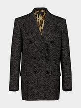 Dolce & Gabbana Dark Grey Double-Breasted Chevron Jacket