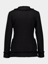 Dolce & Gabbana Black Raschel Tweed Wool Jacket
