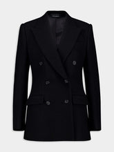 Dolce & Gabbana Black Wool Cloth Double-Breasted Jacket