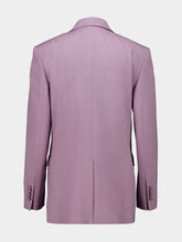 Dolce & Gabbana Purple Wool Tailored Blazer