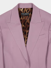 Dolce & Gabbana Purple Wool Tailored Blazer