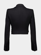 Dolce & Gabbana Black Short Wool Gabardine Jacket