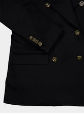 Dolce & Gabbana Black Double-Breasted Wool Blazer