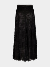 Dolce & Gabbana Black Chantilly Cotton and Silk Lace Midi Skirt