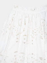 Dolce & Gabbana White Cotton Midi Circle Skirt