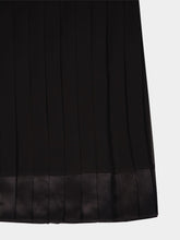 Dolce & Gabbana Black Silk Midi Skirt