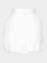 Dolce & Gabbana White Short Cotton Balloon Skirt