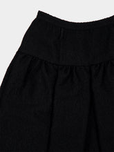 Dolce & Gabbana Black Full Wool Midi Skirt
