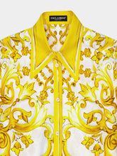 Dolce & Gabbana Majolica Print Silk Twill Shirt