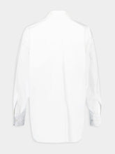 Dolce & Gabbana White Cotton Shirt with Embroidered Collar