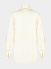 Dolce & Gabbana White Long-Sleeved Silk Shirt
