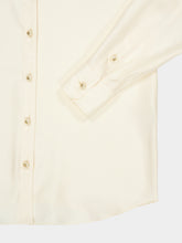 Dolce & Gabbana White Long-Sleeved Silk Shirt