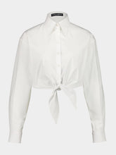 Dolce & Gabbana White Stretch Poplin Shirt