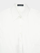 Dolce & Gabbana White Stretch Poplin Shirt