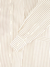 Dolce & Gabbana White Pinstripe Silk-Cotton Shirt
