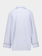 Dolce & Gabbana Blue Striped Vanity Cotton Silk Shirt