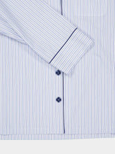 Dolce & Gabbana Blue Striped Vanity Cotton Silk Shirt