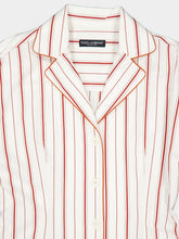 Dolce & Gabbana Red Striped Poplin Shirt