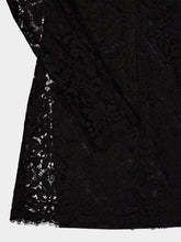 Dolce & Gabbana Black Cotton Lace Mini Dress