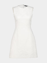Dolce & Gabbana White Floral Jacquard Mini Dress