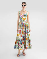 Dolce & Gabbana Floral Corset Midi Dress