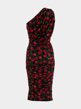 Dolce & Gabbana Cherry-Print Ruched Midi Dress