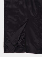 Dolce & Gabbana Black Satin Calf-Length Corset Dress