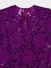 Dolce & Gabbana Violet Cordonetto Lace Short Dress